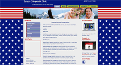 Desktop Screenshot of bensonchiroclinic.com