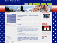 Tablet Screenshot of bensonchiroclinic.com